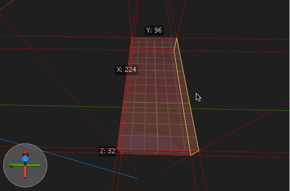 在3D视口中分割Brush