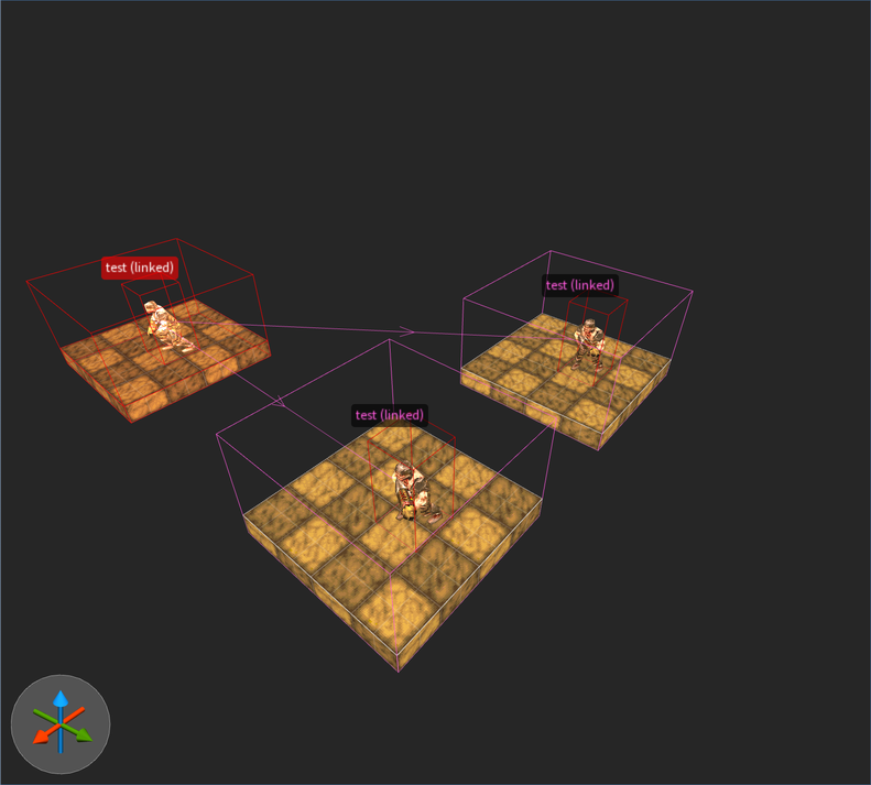 3D视图中的关联组(macOS)