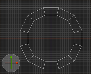 可缩放空心圆柱体