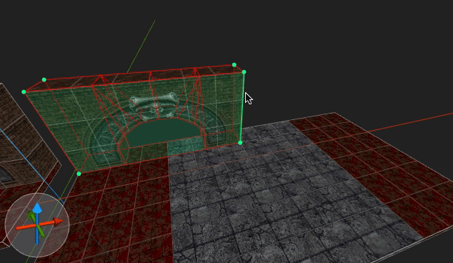 拖动包围盒边线