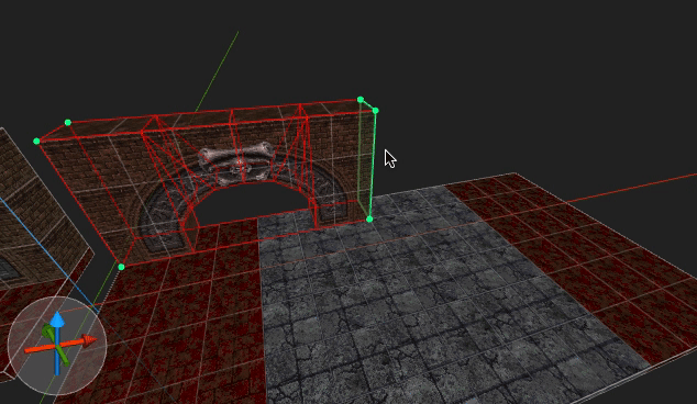 拖动包围盒单侧